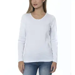 LADY GENNY - Camiseta Rib AlgodónCotton Mujer