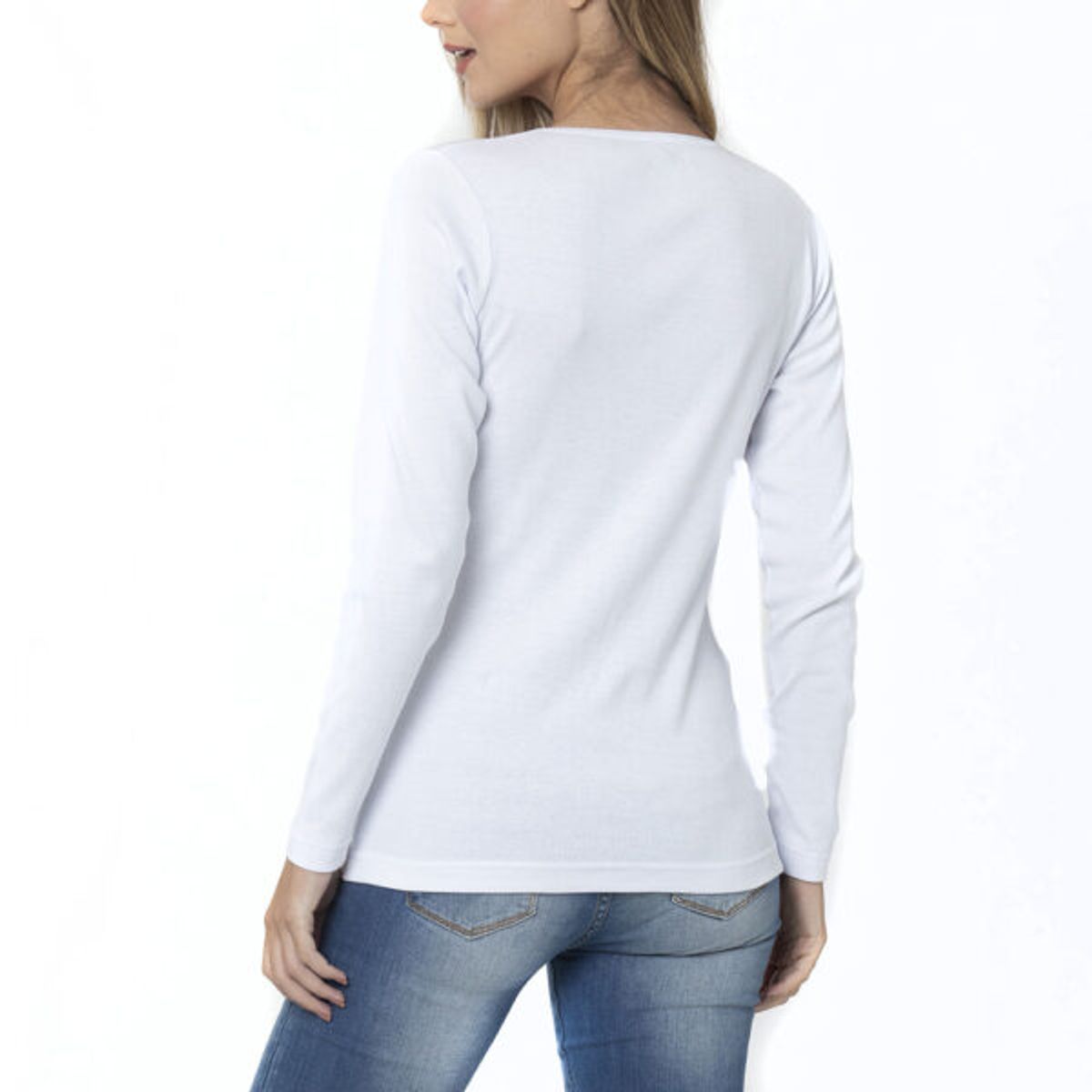 LADY GENNY - Camiseta Rib AlgodónCotton Mujer