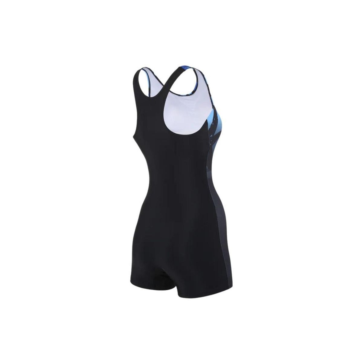 FOUR - Traje de Baño Natación Mujer Four - Boxer Negro Celeste - L