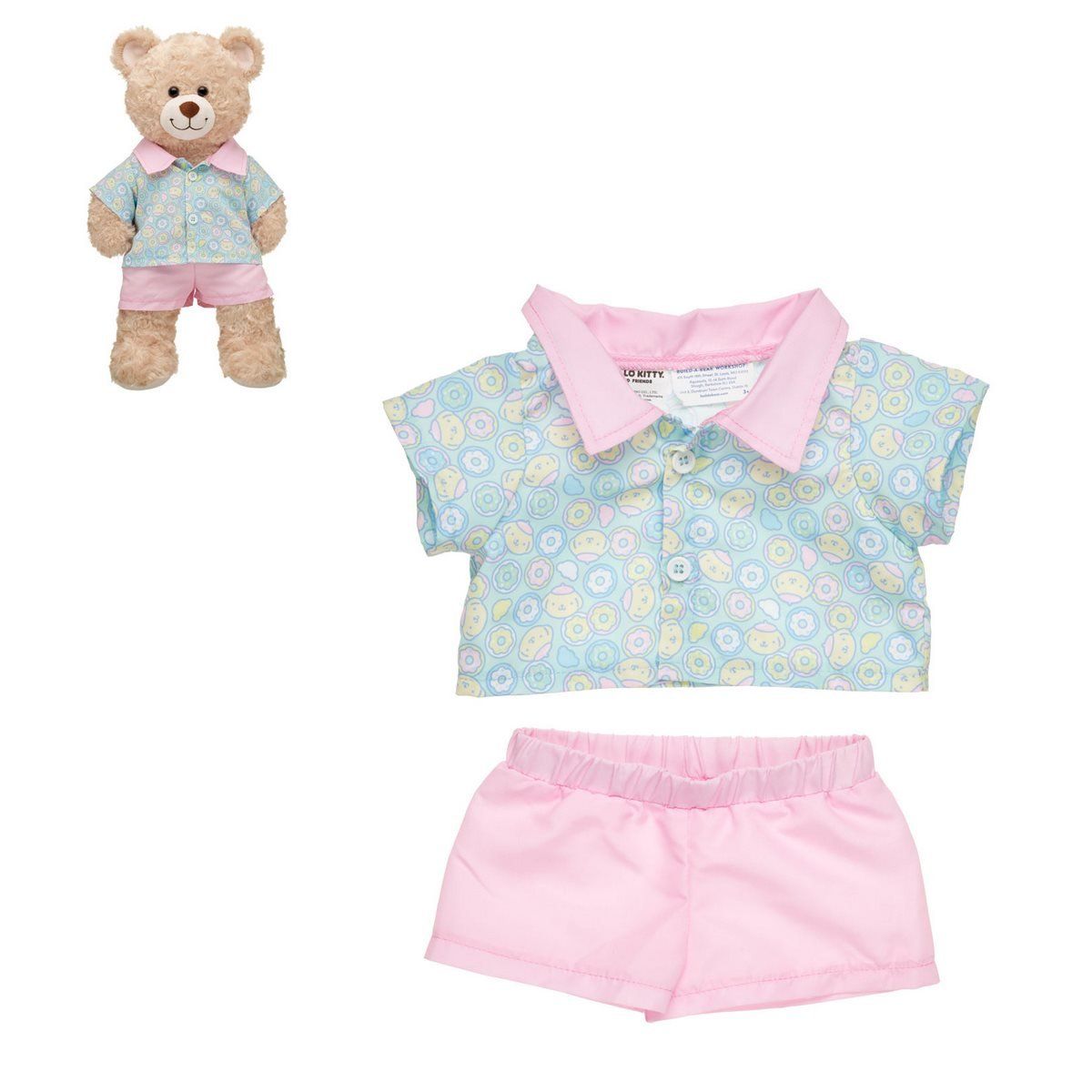BUILD A BEAR - Set ropa Build a Bear Pompompurin donas pastel