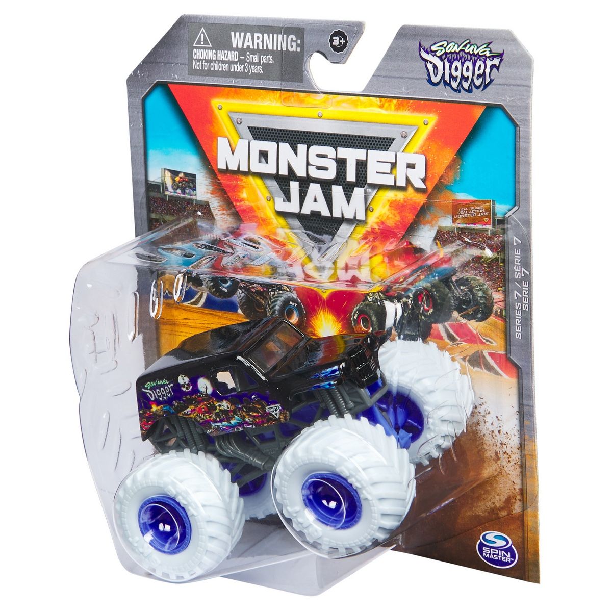MONSTER JAM - Vehículo Monster Jam 1:64 Son Uva Digger metálico