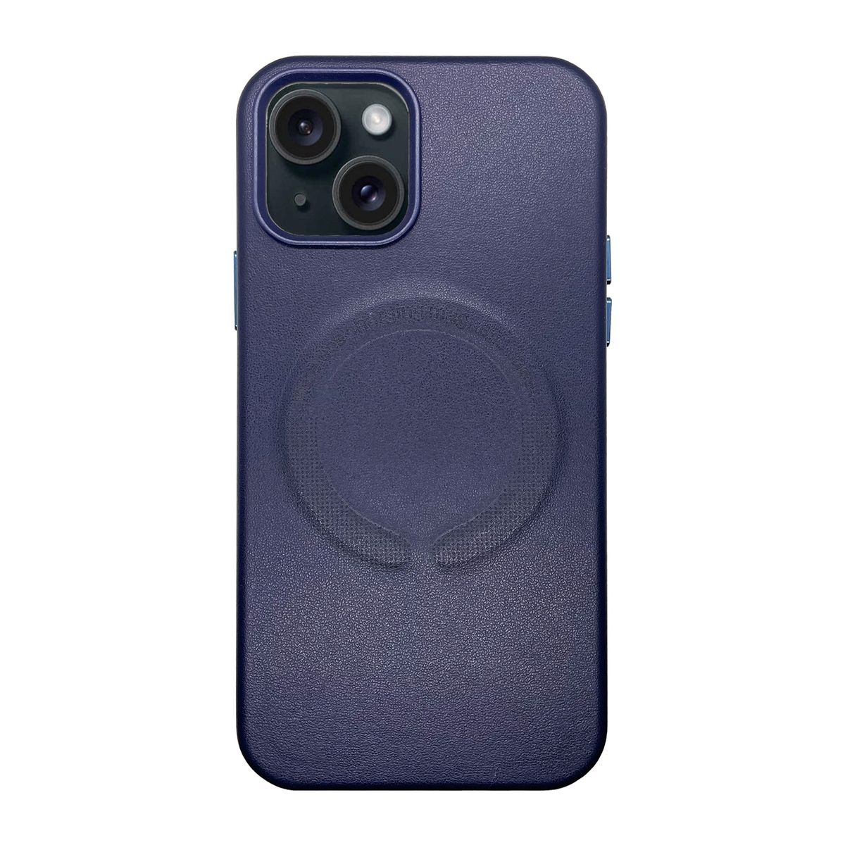 KBOD - Carcasa Antigolpes de Cuero Magnetic Para iPhone 15 Pro Azul