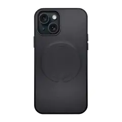 KBOD - Carcasa Antigolpes de Cuero Magnetic Para iPhone 15 Pro Negro