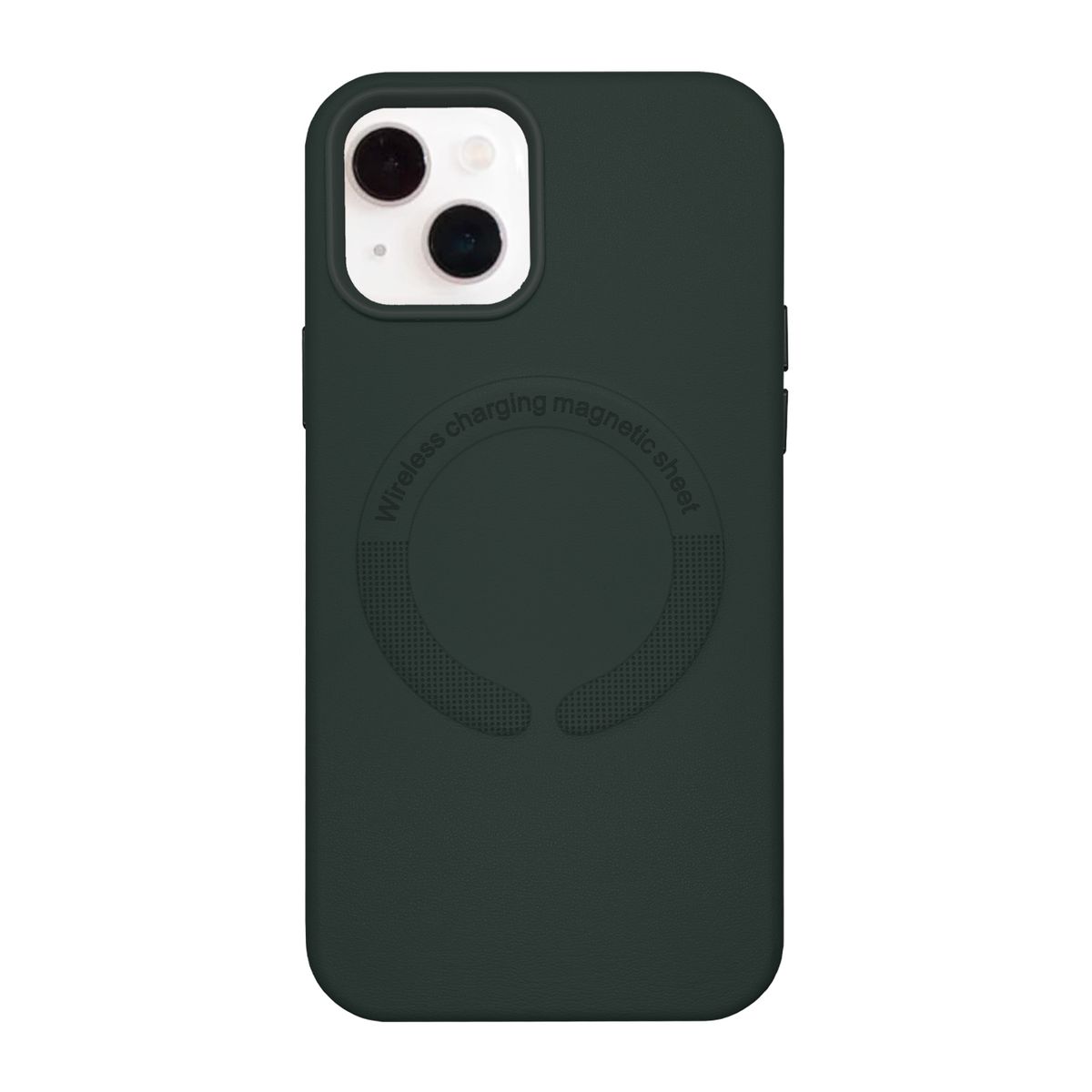 KBOD - Carcasa Antigolpes de Cuero Magnetic Para iPhone 15 Pro Verde