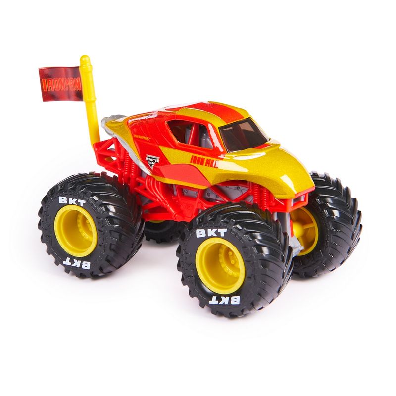 MONSTER JAM - Vehículo Monster Jam 1:64 colección Marvel Iron Man