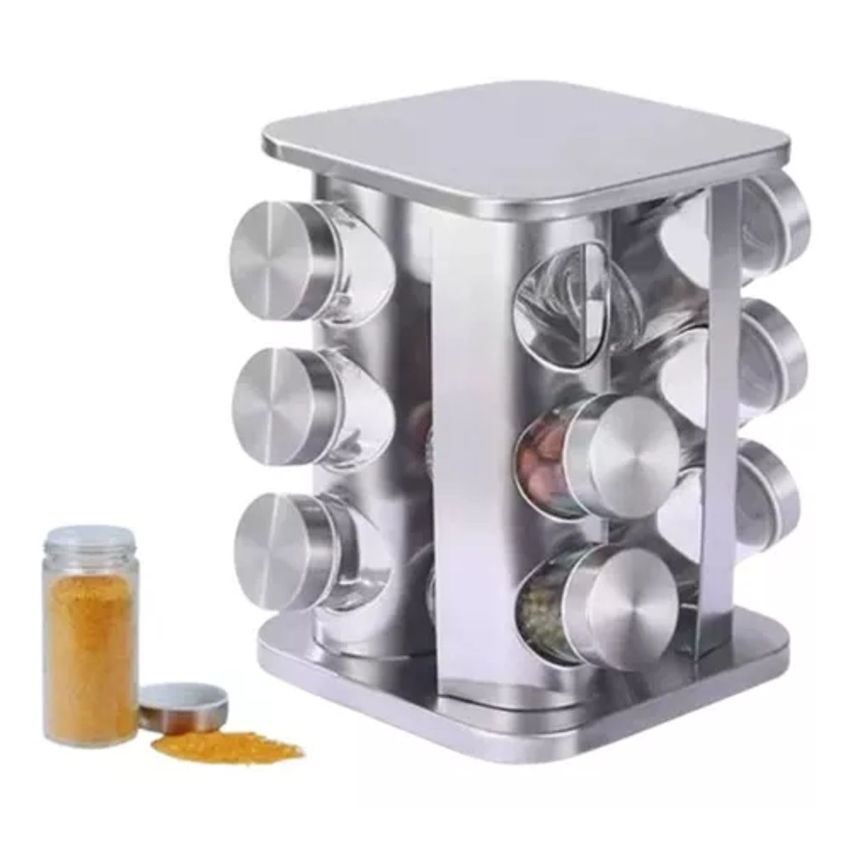 GENERICO - Condimenteros especieros metálicos giratorios