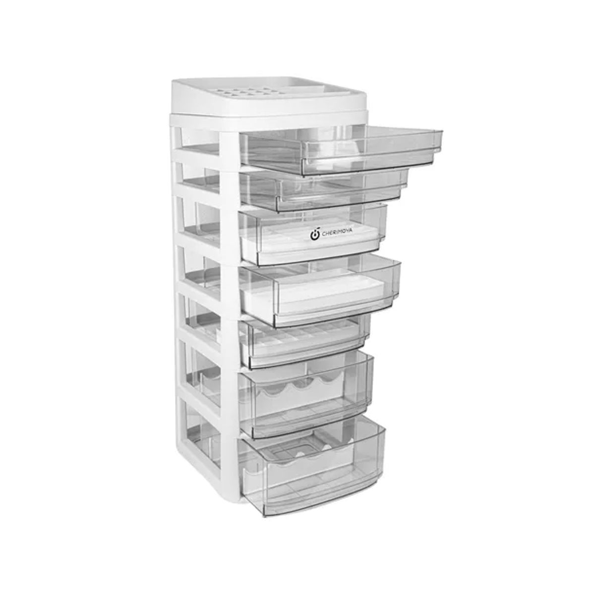 GENERICO - Organizador 7 Cajones Almacenamiento Con Ruedas