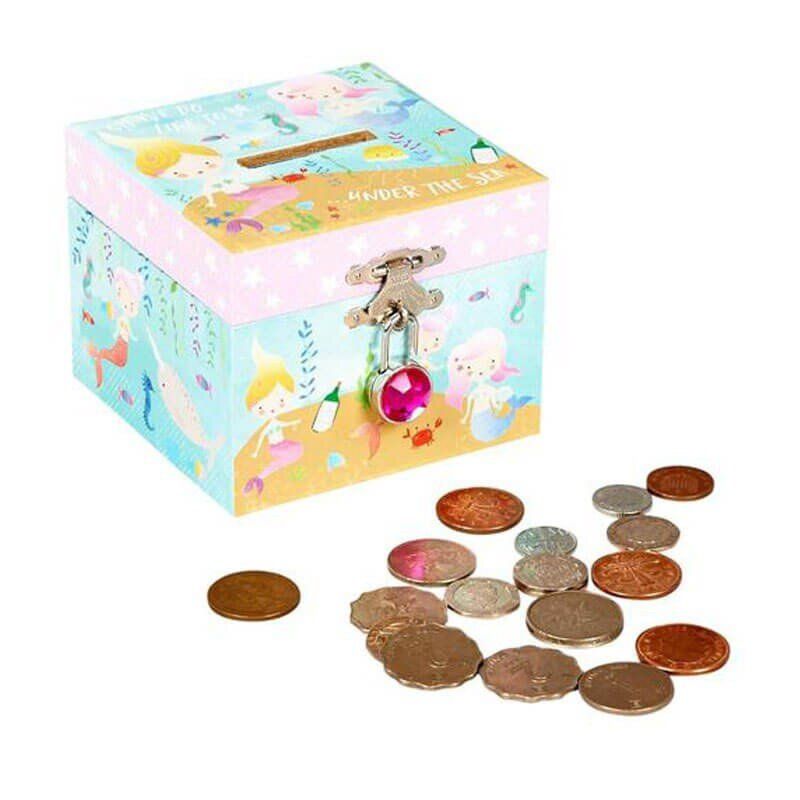 REGALOS CLICKER - Caja De Tesoros Con Candado Sirenitas