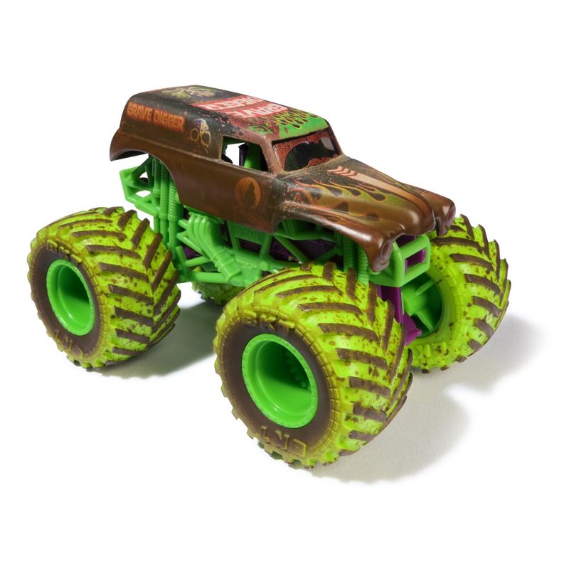 MONSTER JAM - Vehículo Monster Jam 1:64 Grave Digger cambia color
