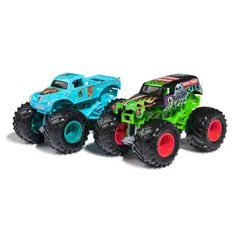 MONSTER JAM - Vehículos 1:64 pack 2 Grave Digger vs W