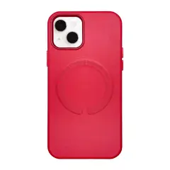 KBOD - Carcasa Antigolpes de Cuero Magnetic Para iPhone 15 Pro Max Rojo
