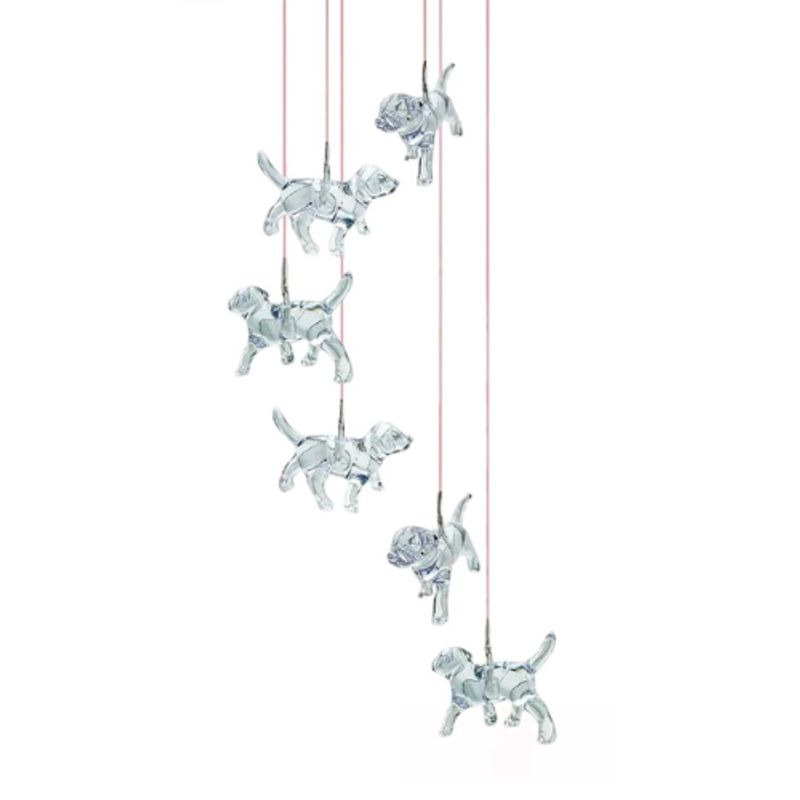 GENERICO - Campana de Viento LED Solar Diseño Perro