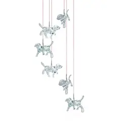 GENERICO - Campana de Viento LED Solar Diseño Perro