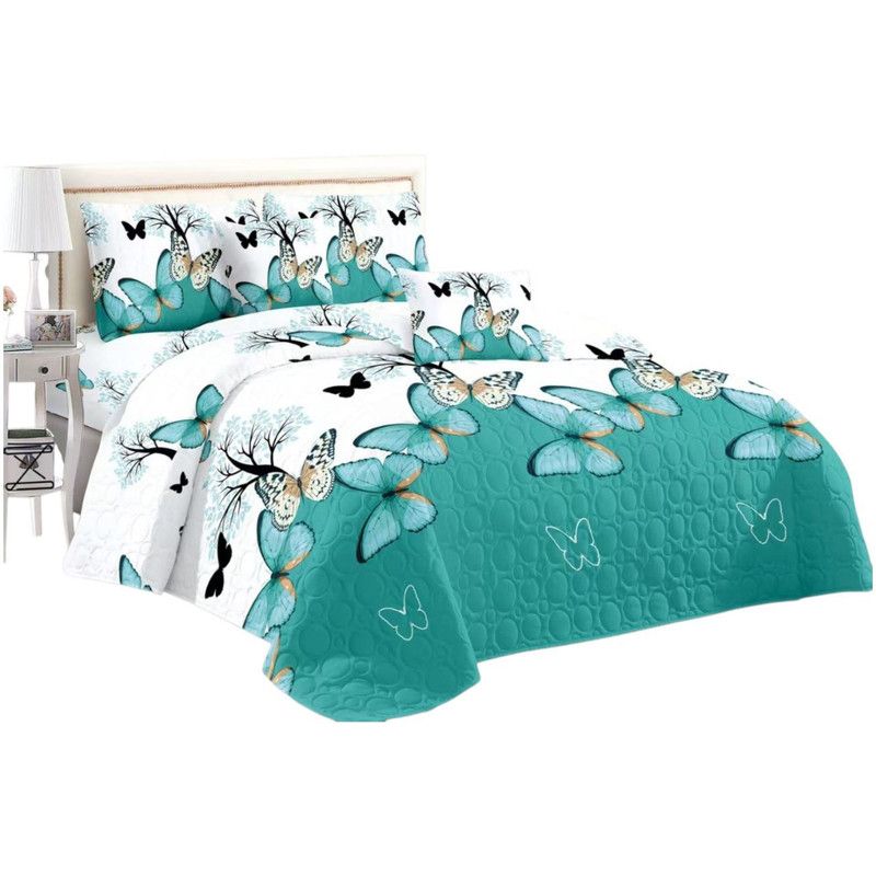 GENERICO - Cubrecama De Verano King 250x270cm Colcha + 2 Fundas Cobertor