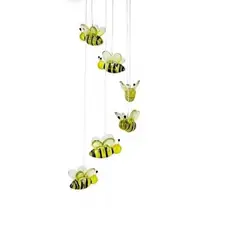 GENERICO - Campana De Viento LED Solar Abeja