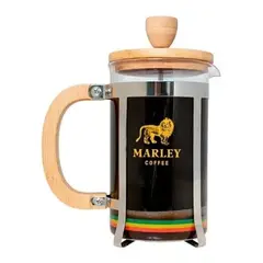 GENERICO - Prensa francesa 600 ml Marley Coffee color plateado