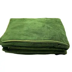 GARSIL - Set 2 Toallas De Baño Grande Microfibra Toallon 90x180cm Verde Olivo