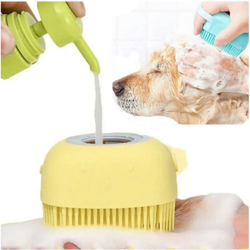 OEM - Cepillo de Baño Masajeador Dispensador para Mascotas