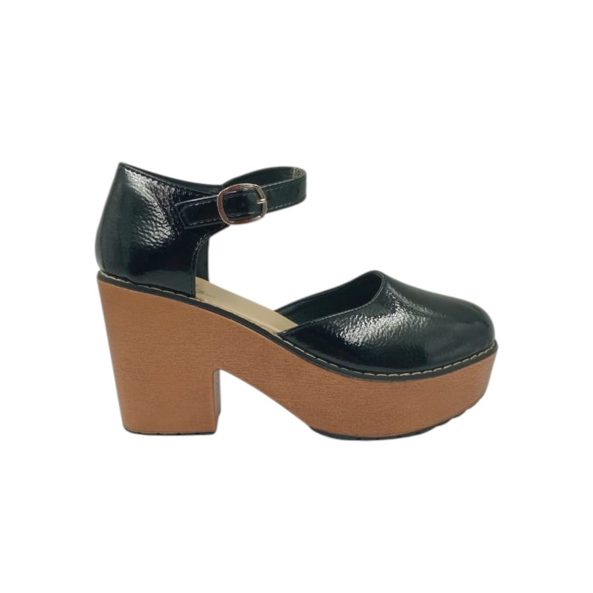 HERIEL - Zapato Negro Charol Plataforma