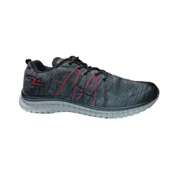 POZATINI - ZAPATILLA DEPORTIVA HOMBRE NEGRO CENIZA ROJO 8619