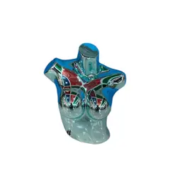 GENERICO - Torso Exhibidor Plateado Femenino Gms