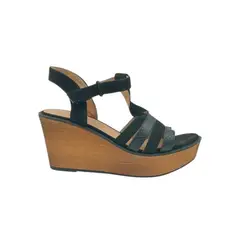 HERIEL - Sandalia Negra Taco Mujer