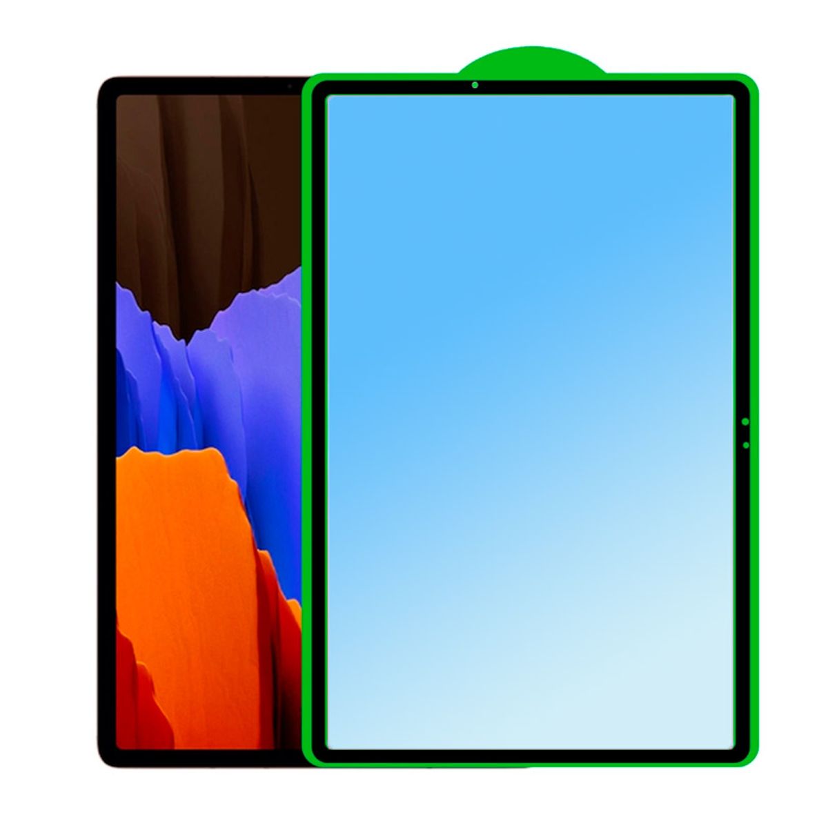 GENERICO - PROTECTOR PANTALLA PARA TABLET SAMSUNG S7 FE - PLUS  LÁMINA CERÁMICA