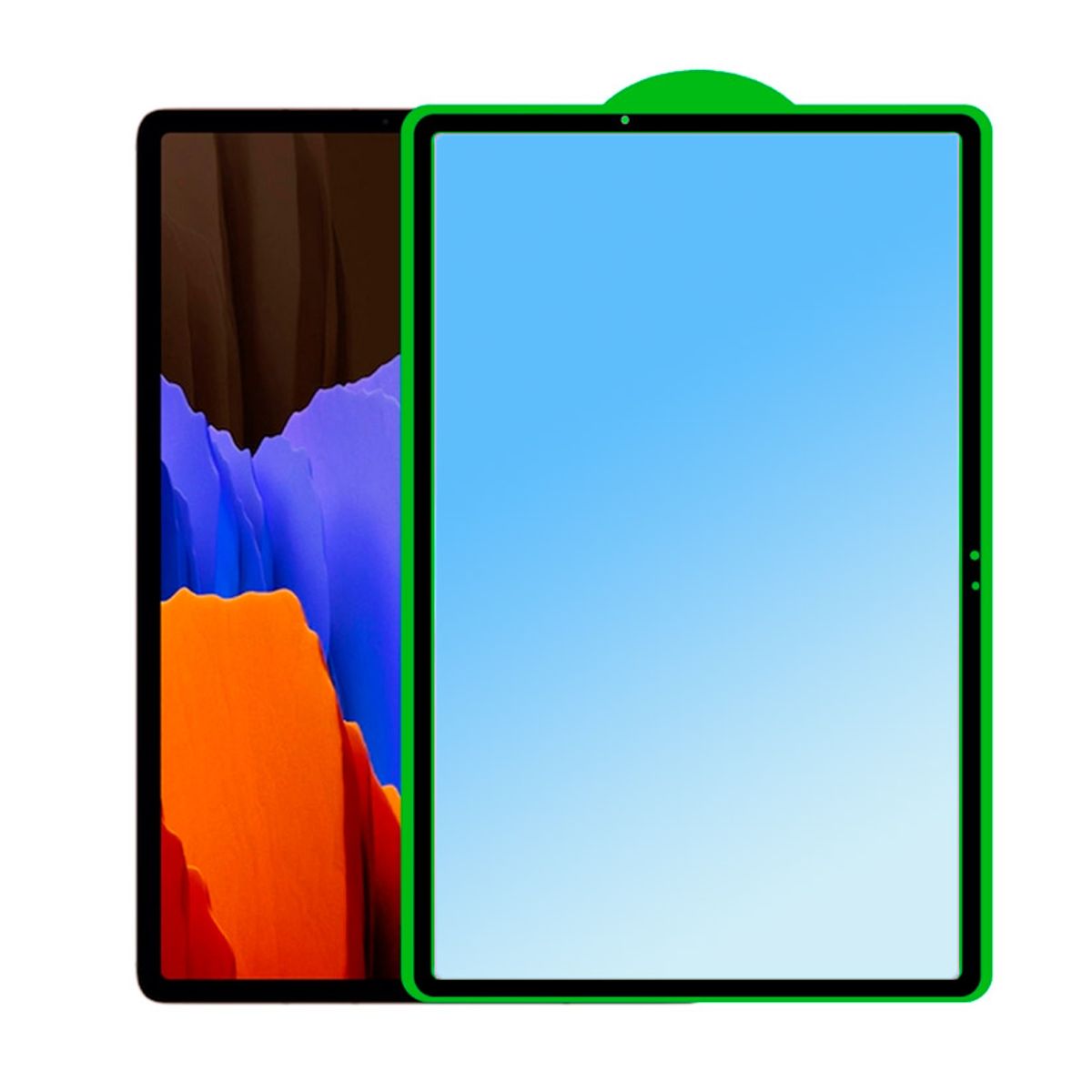 GENERICO - PROTECTOR PANTALLA PARA TABLET SAMSUNG S7 FE - PLUS  LÁMINA CERÁMICA