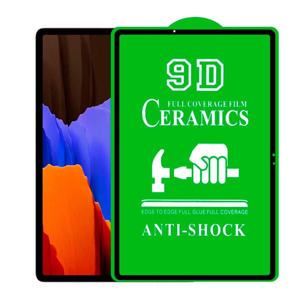 GENERICO - PROTECTOR PANTALLA PARA TABLET SAMSUNG S7 FE - PLUS  LÁMINA CERÁMICA