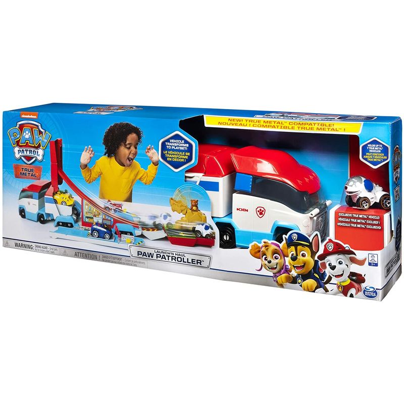 SPINMASTER - Paw Patrol Launchn Haul Paw Pawtroller True Metal