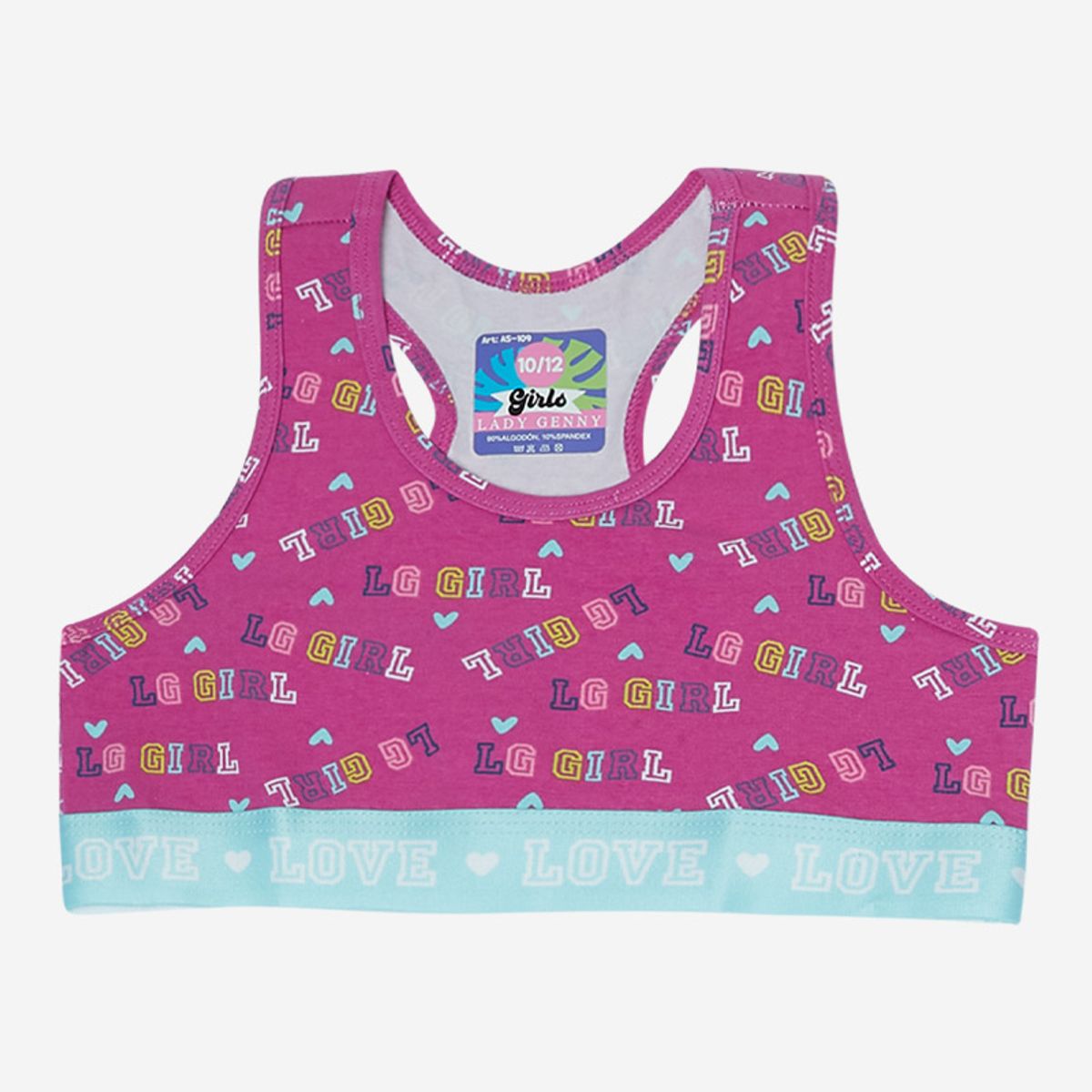 LADY GENNY - Top De Niña De Algodón Y Spandex