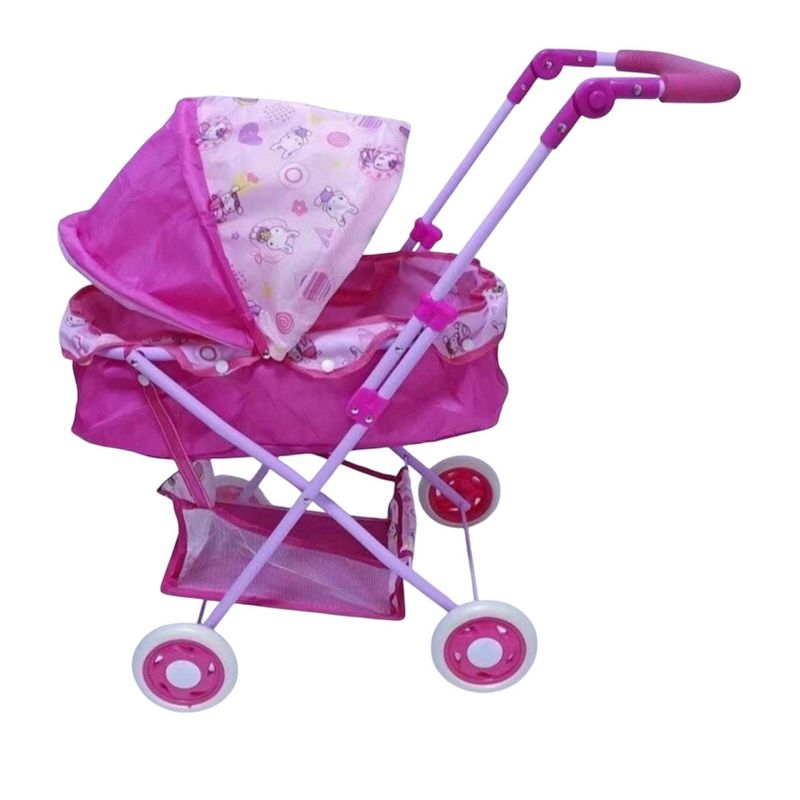 GENERICO - Coche Moises Juguete De Muñeca Para Niñas 69cm Rosa