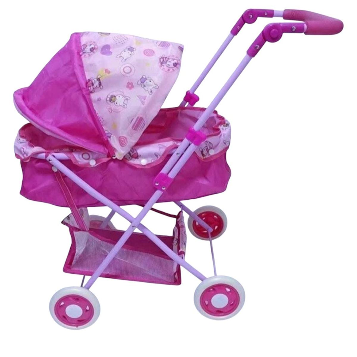 GENERICO - Coche Moises Juguete De Muñeca Para Niñas 69cm Rosa