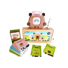 GENERICO - Juguetes Aprendizaje Tarjetas Ingles Español Diseño Capibara