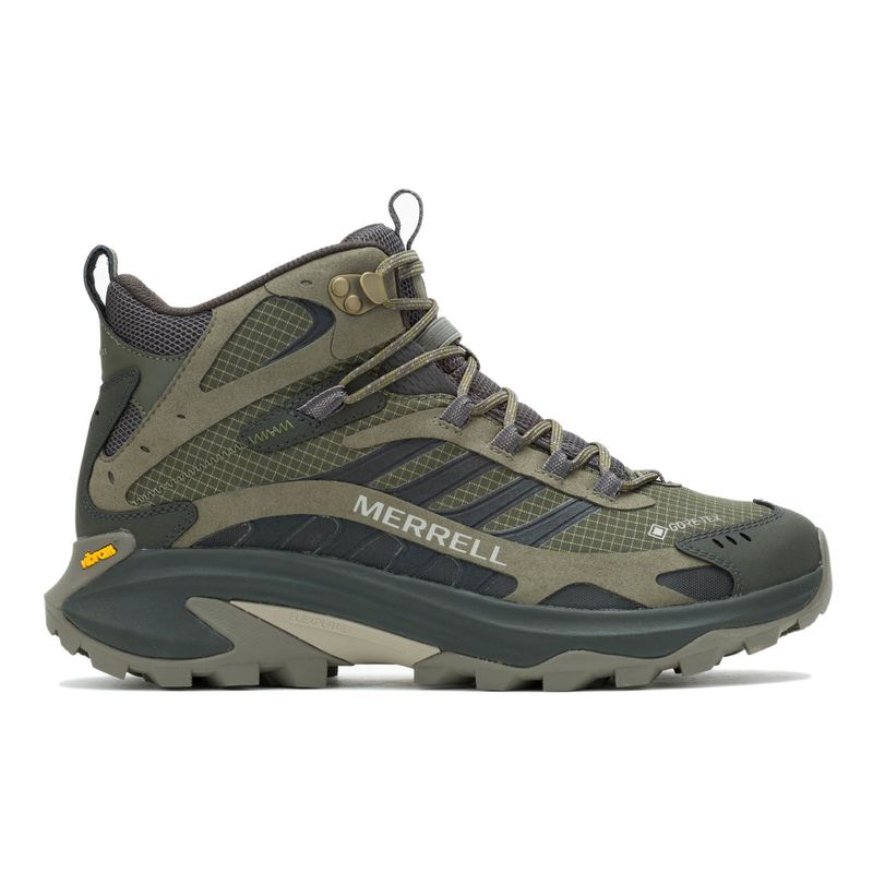 MERRELL - Botin Hombre Moab Speed 2 Mid Gtx Verde Oscuro MERRELL