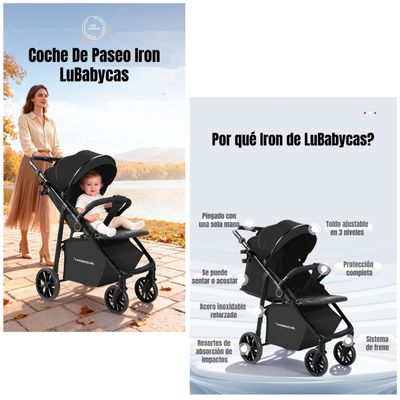 Imagen 2 del producto Coche De Paseo Con Posa Vaso 4 Años Iron Negro