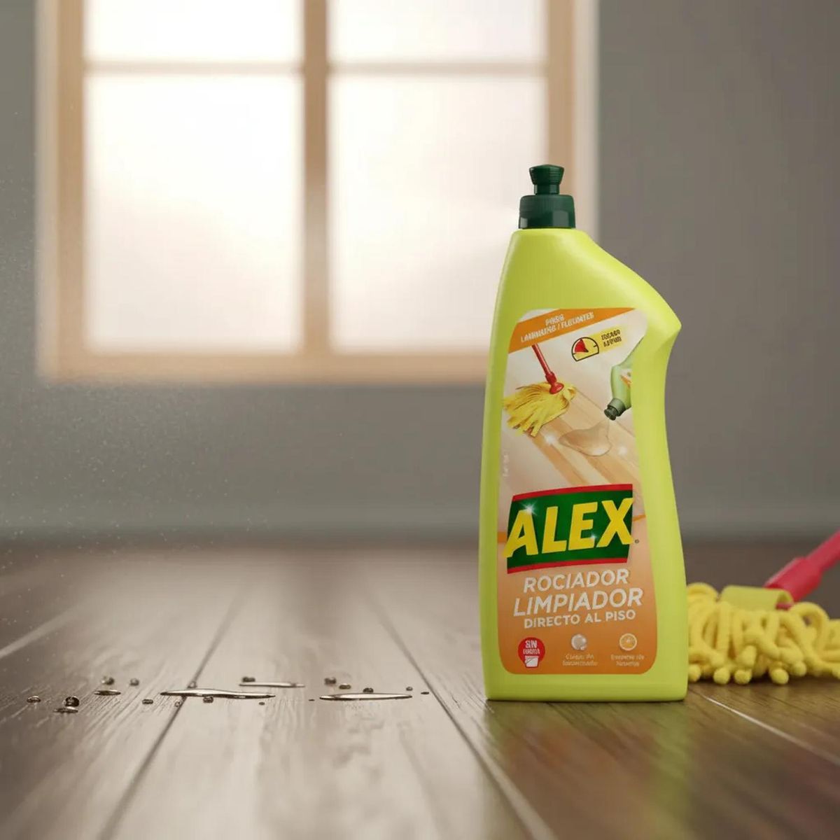 ALEX - Limpiador Pisos De Flotantes Y Laminados Directo Al Piso 1l