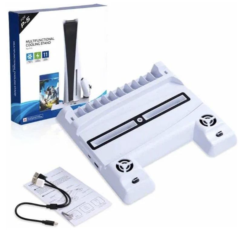 ATLAS Base De Carga Con Ventilador Para Ps5