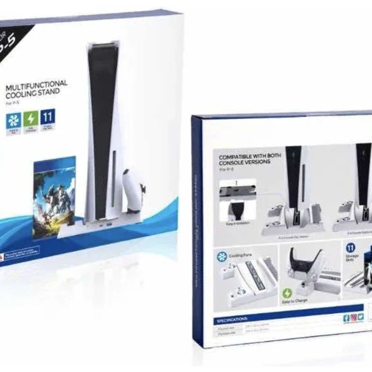 ATLAS - Base De Carga Con Ventilador Para Ps5