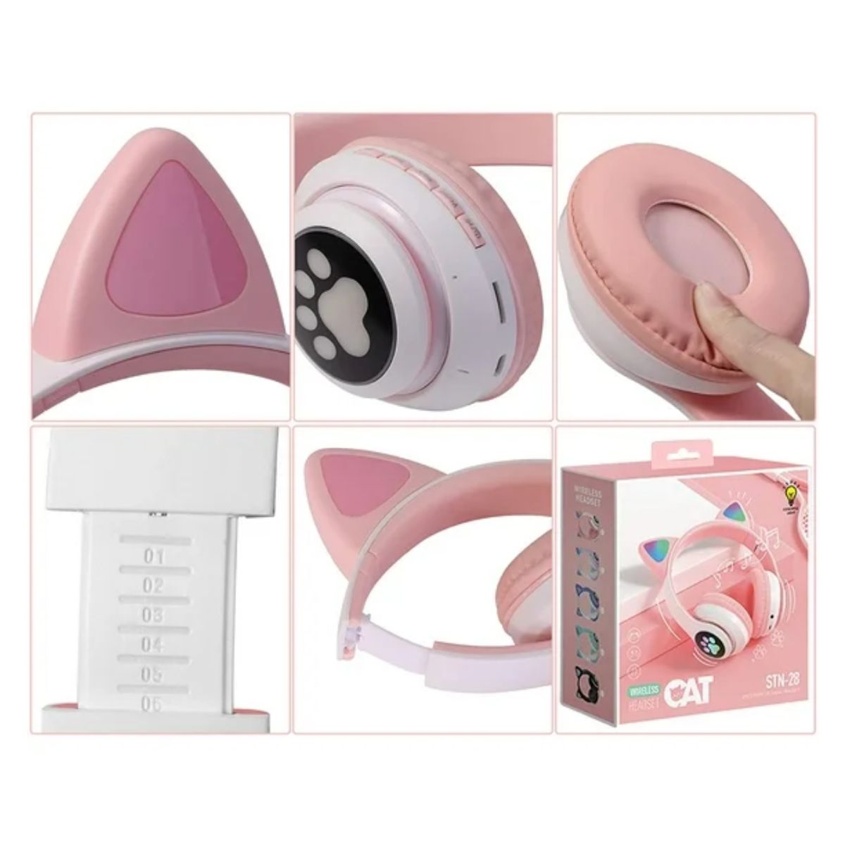 GENERICO - Auriculares Orejas de Gato RGB