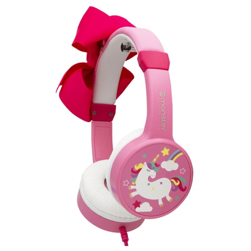 MONSTER AUDIO - Audífonos Unicornio Para Niña Monster  Rosado