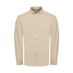 ROCKFORD - Camisa Algodón Orgánico Hombre Galiton Café