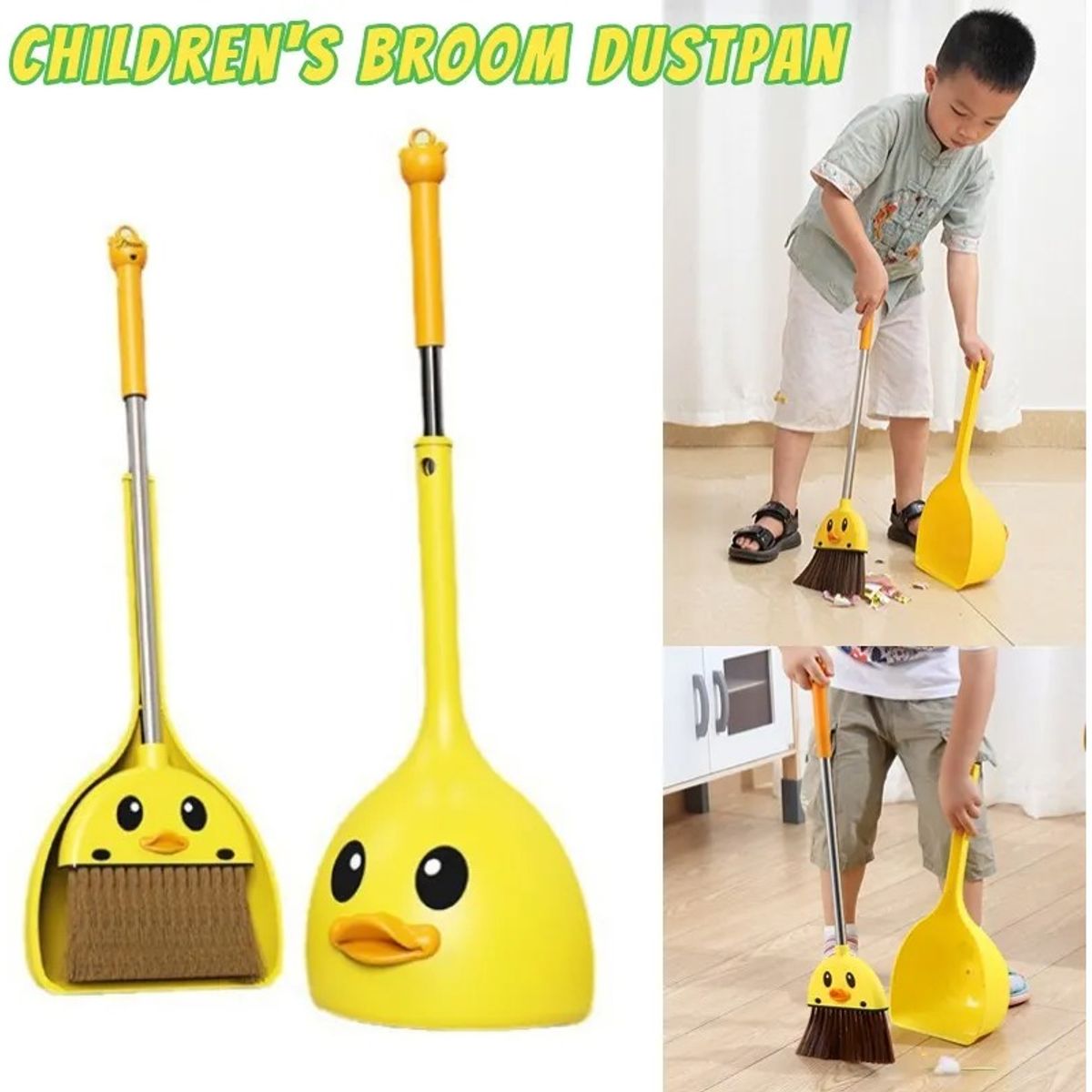 GENERICO - Juego De Mini Escoba Con Recogedor Juguete Limpieza Niños