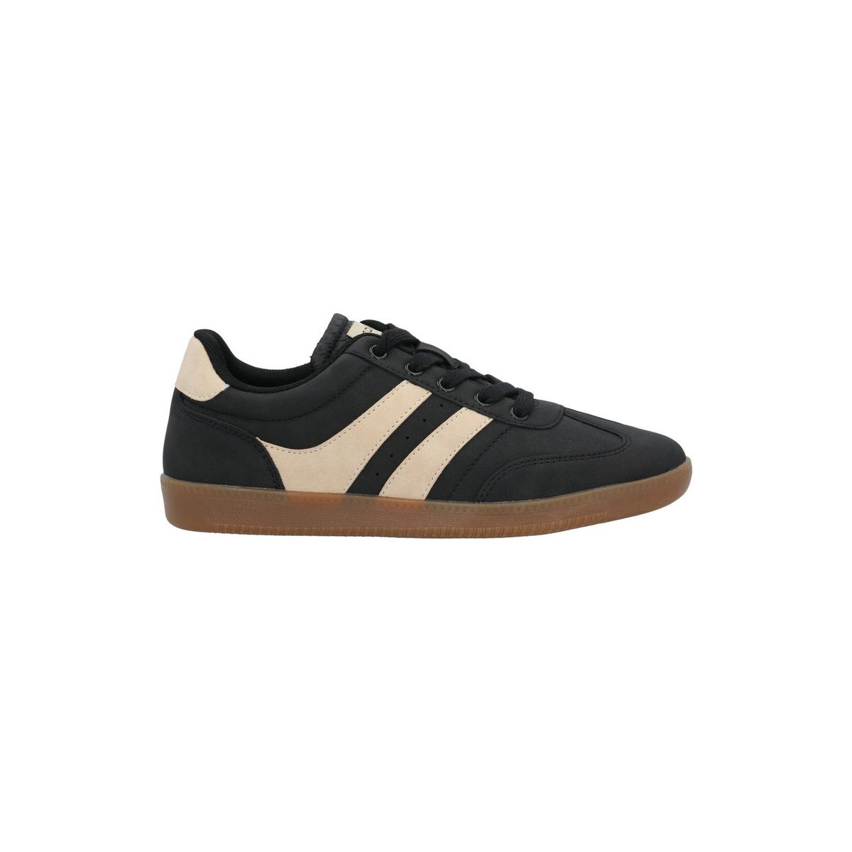 AZALEIA - Zapatilla Mujer Gera Negro Beige AZALEIA