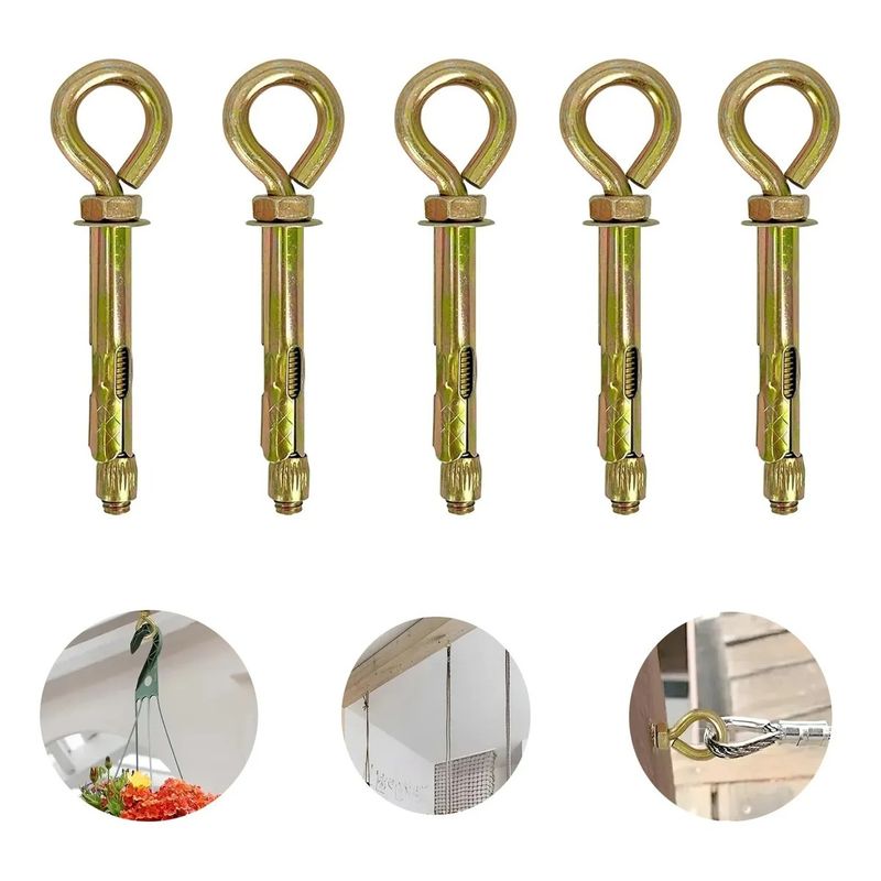 GENERICO - Pack 10 Para Anclaje Cancamo Cerrado Metrico M10 X 60 Mm