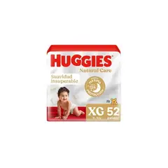HUGGIES - Maleta Natural Care XG 52 unidades
