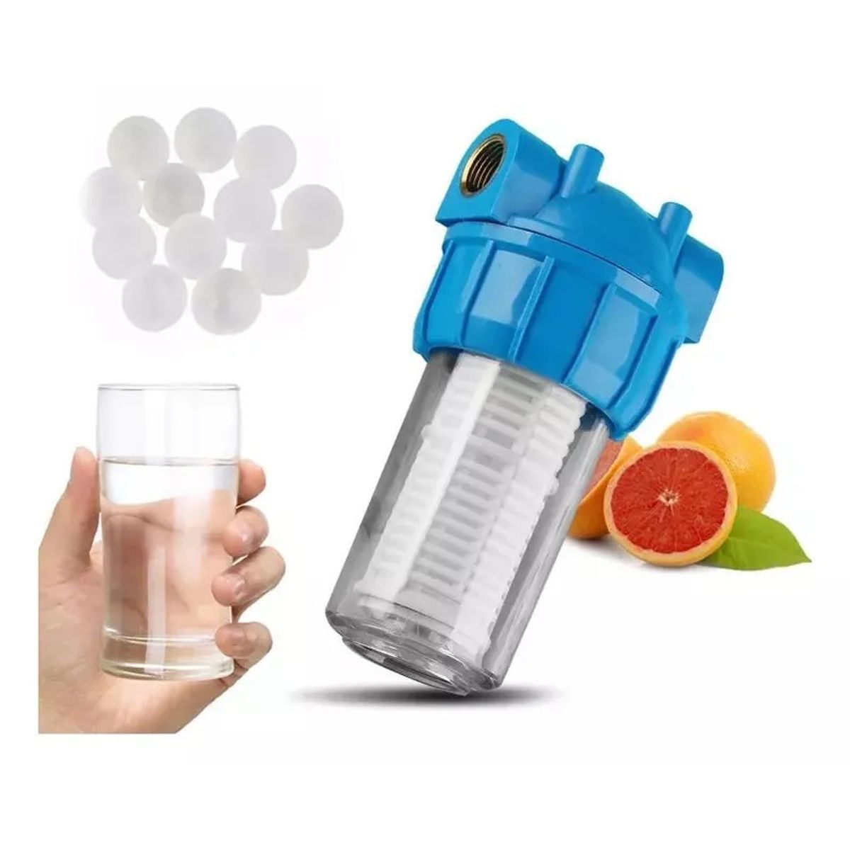 GENERICO - Filtro Antisarro 2 Etapas Para Calefon、Calderas Y Termos