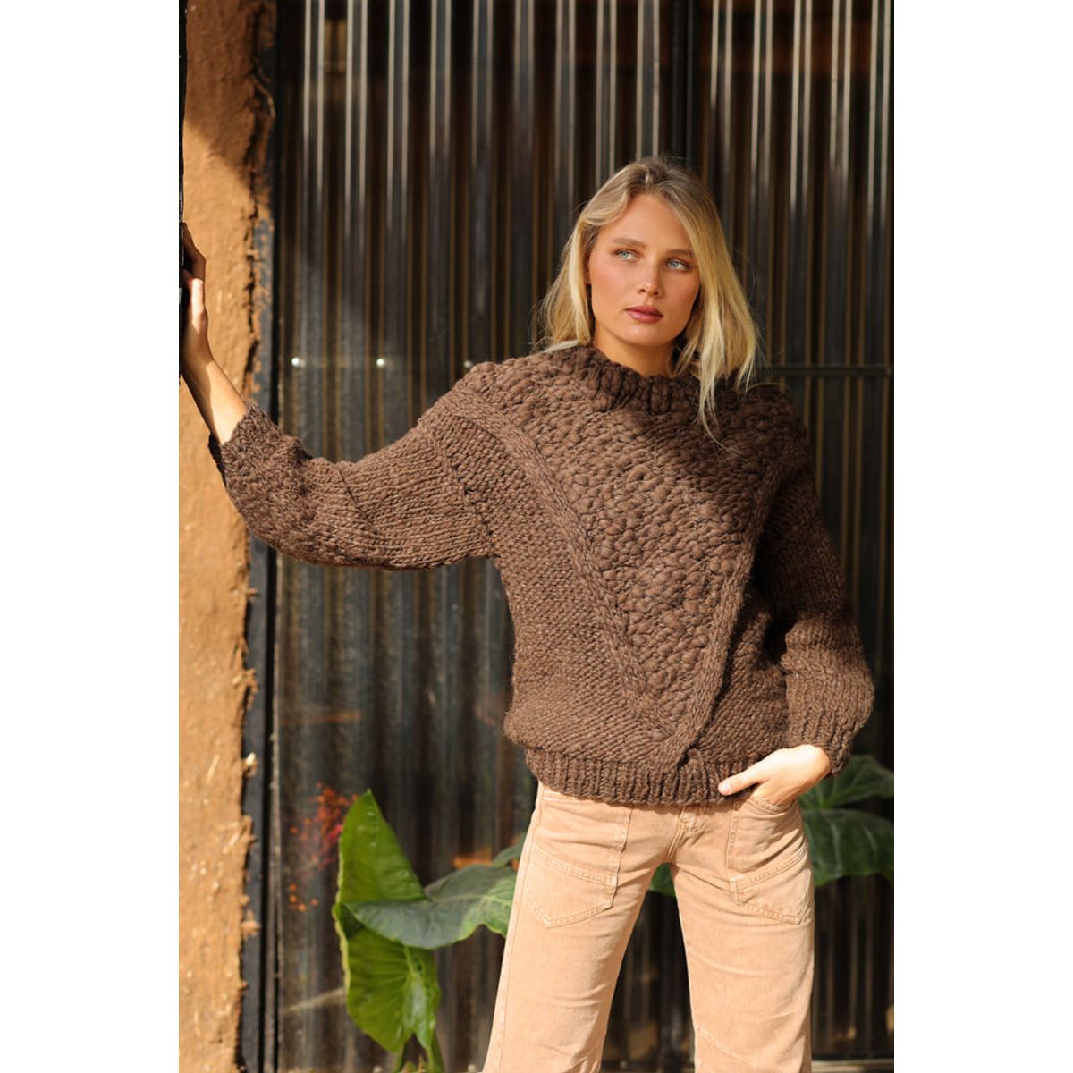 CALEDONIA LABEL - SWEATER NEVES - MERINO MARRÓN