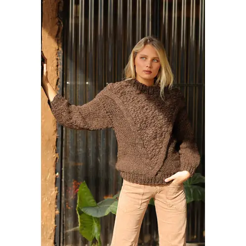 CALEDONIA LABEL - SWEATER NEVES - MERINO MARRÓN