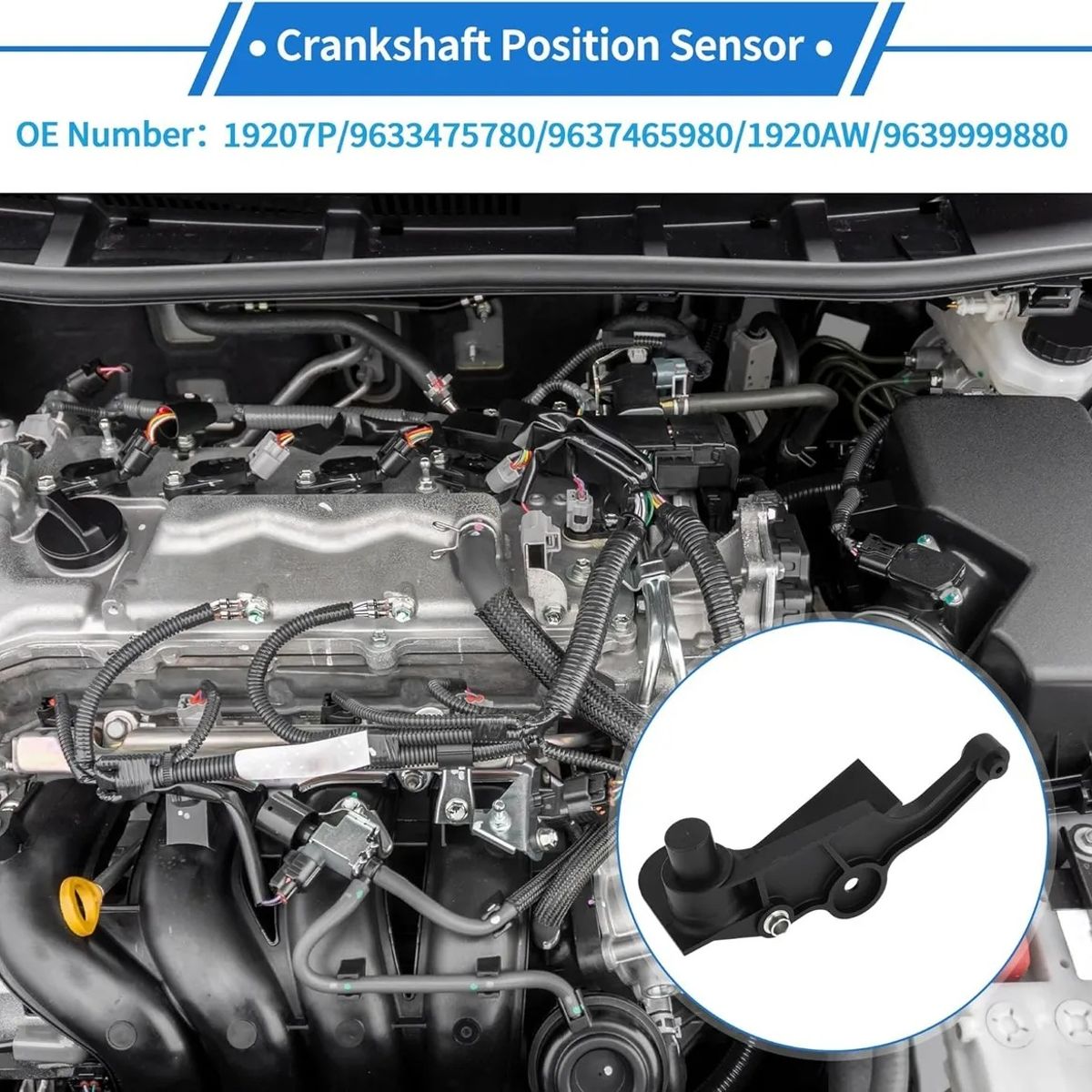 GENERICO - Sensor Cigüeñal Ckp Peugeot 206 306 307 207 C3 1.4 1.6